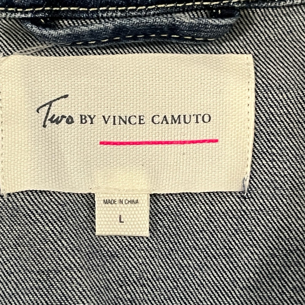 Two by Vince Camuto Denim Jacket Women’s Size Large NWT - Picture 5 of 6